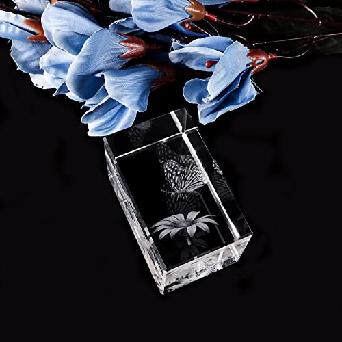 Qianwei Butterfly Gifts for Women, 3D Crystal Monarch Butterfly Figurines Stuff Home Butterflies Decor for Aniaml Lovers Her Statue Paperweight Birthday Christmas Gifts for Best Friend Girls - Image 5