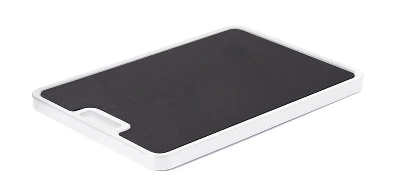Nifty Small Appliance Rolling Tray White Kitchen Caddy Sliding Tray Integrated Rolling System NonSlip Pad Top Sliding Tray for Coffee Maker Stand Mixer Blender Toaster