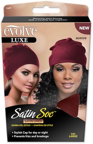 Evolve Satin Soc Maroon Large (Satin-Lined Style Cap) - Image 5