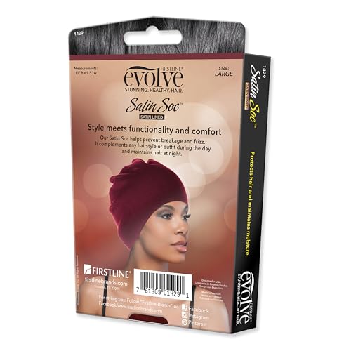 Evolve Satin Soc Maroon Large (Satin-Lined Style Cap) - Image 2