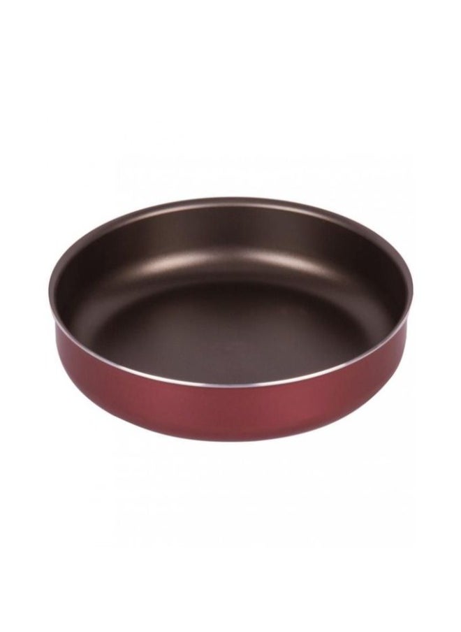 NOUVAL - Round Baking Oven Tray Nonstick With Flat Bottom Suitable For Oven Black/Red - Image 1