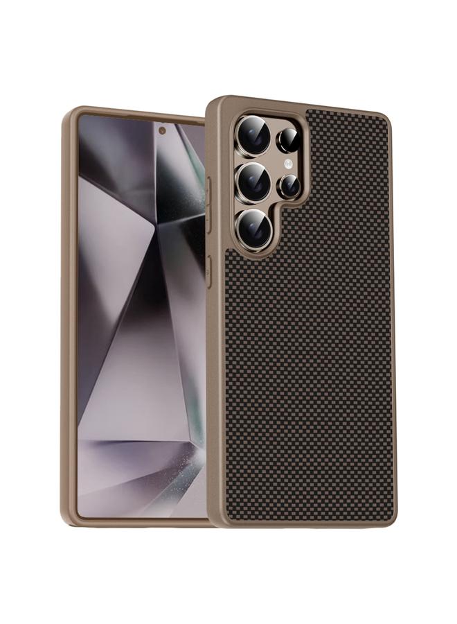 S-TOP Case For Samsung Galaxy S25 Ultra 5G Pita Series TPU + PC Texture Phone Case
