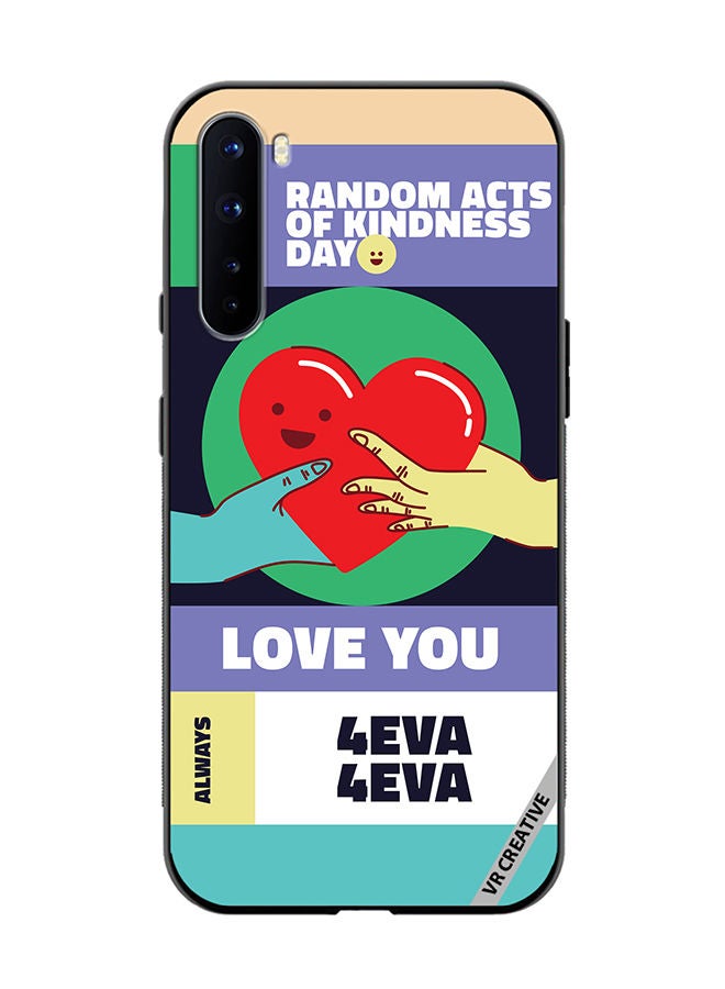VR CREATIVE Protective Case Cover For OnePlus Nord Act Of Kindness Design Multicolour - Image 1