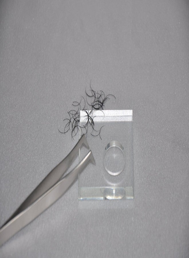 iLash Store Eyelash Extensions Crystal Glass Adhesive Glue Pallet Stand with Glue Well - Image 2