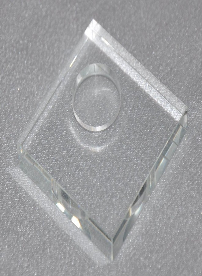 iLash Store Eyelash Extensions Crystal Glass Adhesive Glue Pallet Stand with Glue Well - Image 1