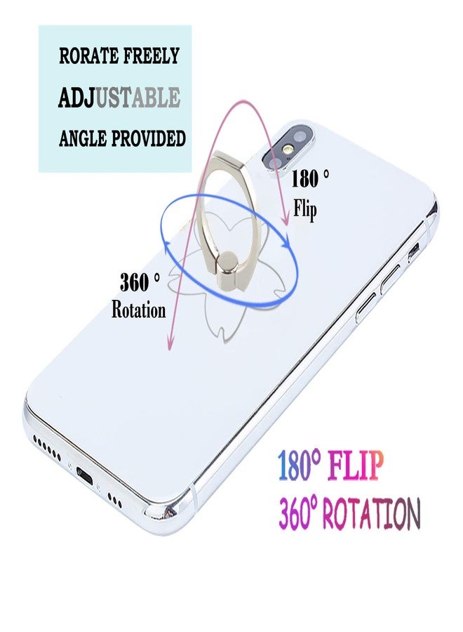 lenoup Transparent Oriental Cherry Cell Phone Ring Holder Kickstand,360 Rotation Clear Cherry Blossom Cell Phone Finger Ring Grip Stand for Phones,Pad - Image 3