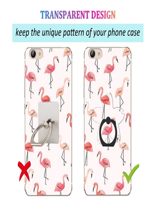 lenoup Transparent Oriental Cherry Cell Phone Ring Holder Kickstand,360 Rotation Clear Cherry Blossom Cell Phone Finger Ring Grip Stand for Phones,Pad - Image 2