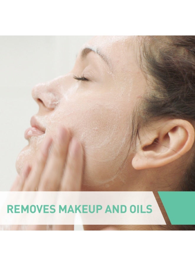 CeraVe جل-كريم مرطب للتحكم في الزيوت للبشرة الدهنية 52 مل + منظف رغوي للبشرة العادية إلى الدهنية مع حمض الهيالورونيك 236 مل - Image 5