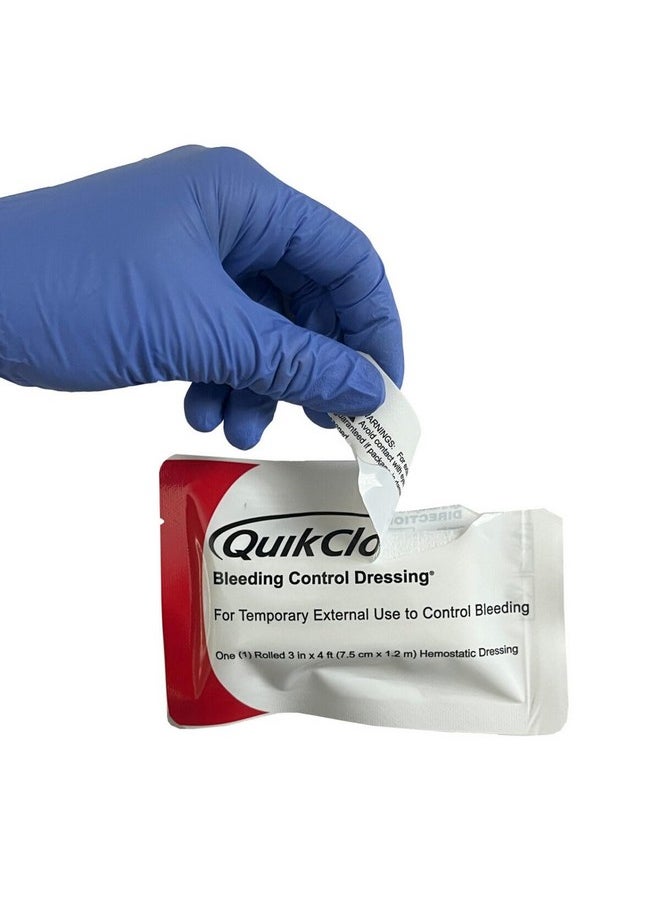 Lightning X Products Lightning X Products QuikClot Clotting Gauze - Bleeding Hemmorhage Control Dressing 3" x 48" (4ft) - Public Access Hemostatic  - Image 2