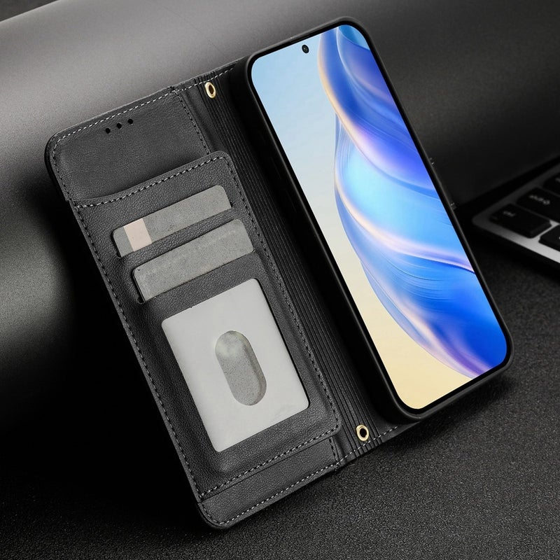 HuHa Protective Cover For Nokia C10 / C20 Multi-Card Slots Zipper Wallet Leather Phone Case(Black) - Image 2