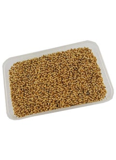 eshoppee eshoppee 100 gm Golden Gold Color 2 mm Round Metal Ball Jewellery Making Material Fitting Kit Art and Craft kit  - Image 1