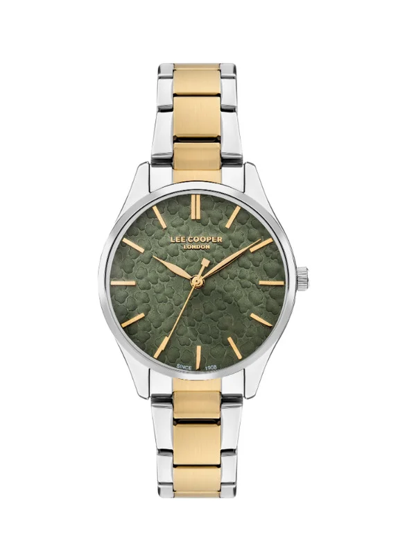 لي كوبر Lee Cooper LC07958.270 Women Analog Display Watch & Metal Strap Two Tone
