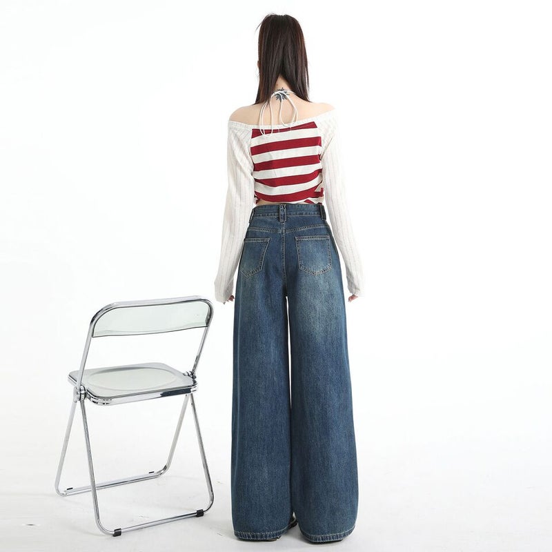 Unisex Classic Denim Jeans Loose Fit Daily Outdoor Wear - Image 5