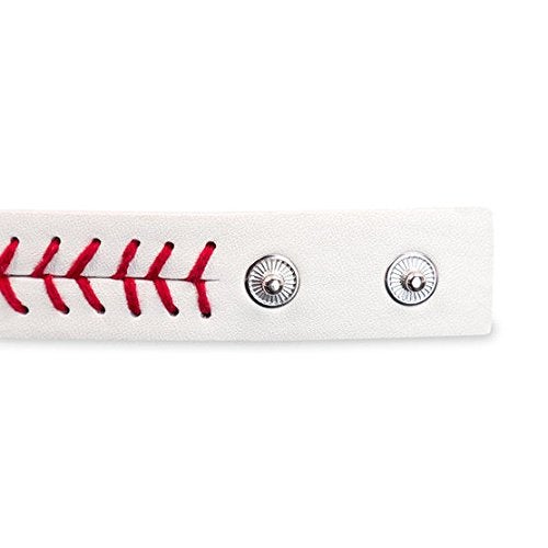 ChalkTalkSPORTS Authentic Baseball Leather Bracelet | Baseball Jewelry - Image 5