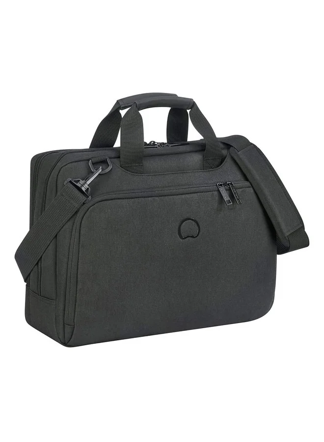 DELSEY Paris Esplanade 2-Compartment Satchel - Deep Black