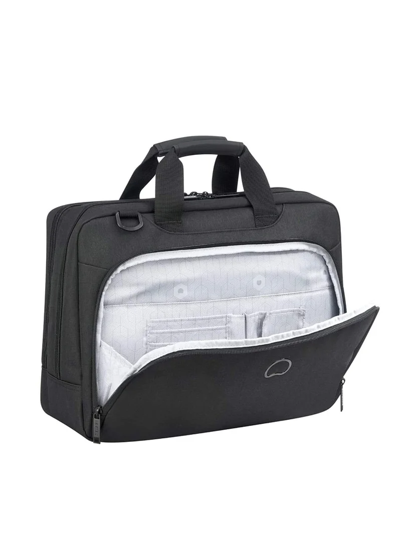 DELSEY Paris Esplanade 2-Compartment Satchel - Deep Black
