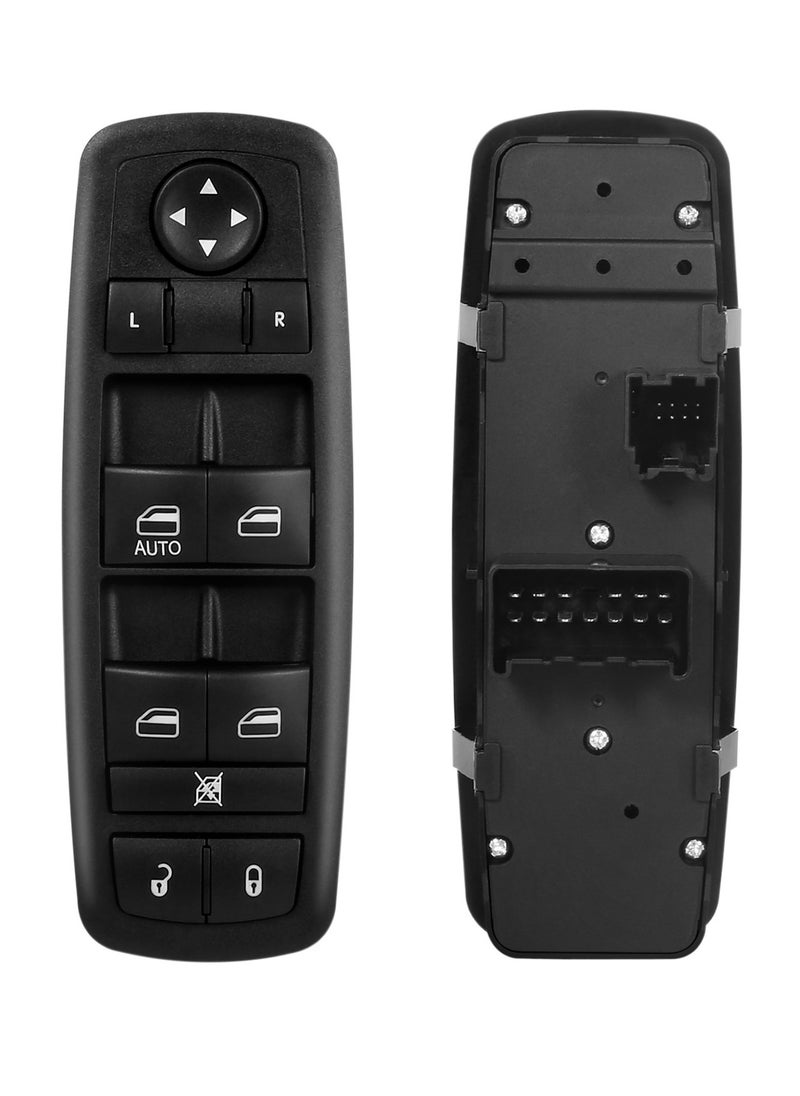 Generic Driver Side Master Power Window Switch 8+13 Pins Compatible with 2008-2012 Jeep Liberty 2007-2011 Dodge Nitro 2009-2010 Dodge Journey Replaces 4602632AH 4602632AF 4602632AB 4602632AG Black Color  - Image 2