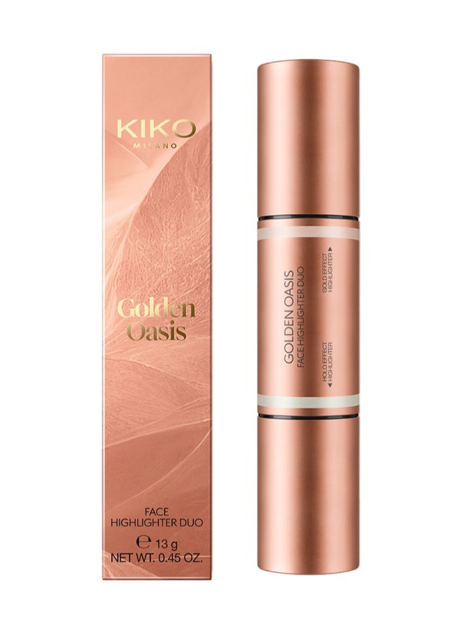 KIKO MILANO - Golden Oasis Face Highlighter Duo 01 - Image 1