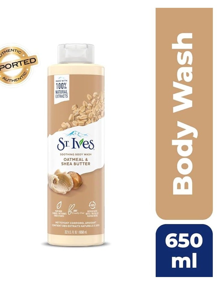 St. lves ST IVES 650ML BODY WASH OATMEAL&SHEA BUTTER