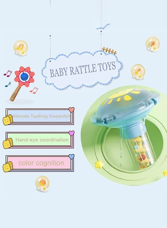 Baby Teether Toys, Rattles Various Deformation Rattles, Silicone Soft Teething Toy, Grasping Balls, Chewing Toys for Infants, Gift Newborn Boy & Girl - Image 5