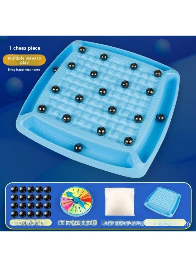 لعبة شطرنج الرعد المغناطيسية المثيرة للاهتمام، لعبة شطرنج مغناطيسية حمراء، لعبة سطح مكتب للأطفال