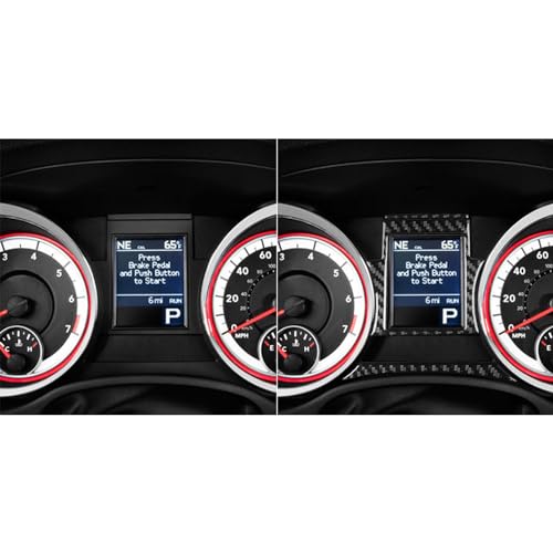 NVCNX Real Premium Carbon Fiber Accessories for Dodge Durango 2011-2013 2012 Car Dash Board Dashboard Instrument Cluster Panel Cover Interior Trim Sticker Decal 3PCs - Image 3