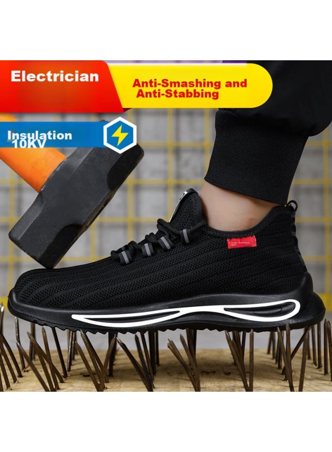 JUNBU Safety Shoes For Men, Electrician Insulated 10Kv, Plastic Toe Cap, Anti-Smashing, Anti-Puncture, Lightweight Work Shoes 1080Fkv Size 43 - Image 4