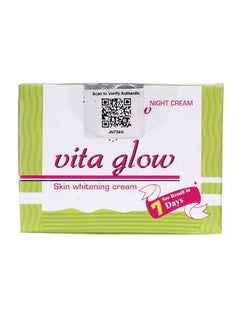 Vita Glow كريم تبييض البشرة الليلي للوجه، تركيبة تبييض وترطيب البشرة للحصول على بشرة شابة، كريم تبييض البشرة للوجه (30 جرام)  - Image 2