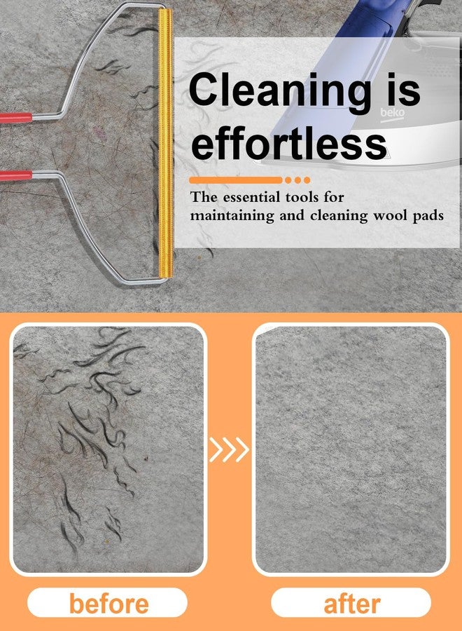 Zebrabox 2-Pack Wool Pressing Mat Cleaning Tool Lint Remover-Ergonomic & Non-Slip U-Shaped Grip for Easy Storage Hanging,Lightweight-Wool Pad Upkeep,Needle Felting Mat,Needle Felting Mat - Image 4
