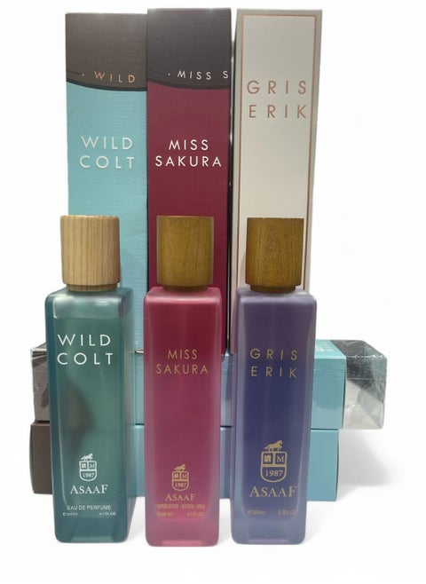WILD COLT AND MISS SAKURA AND GRIS ERIK 200ML