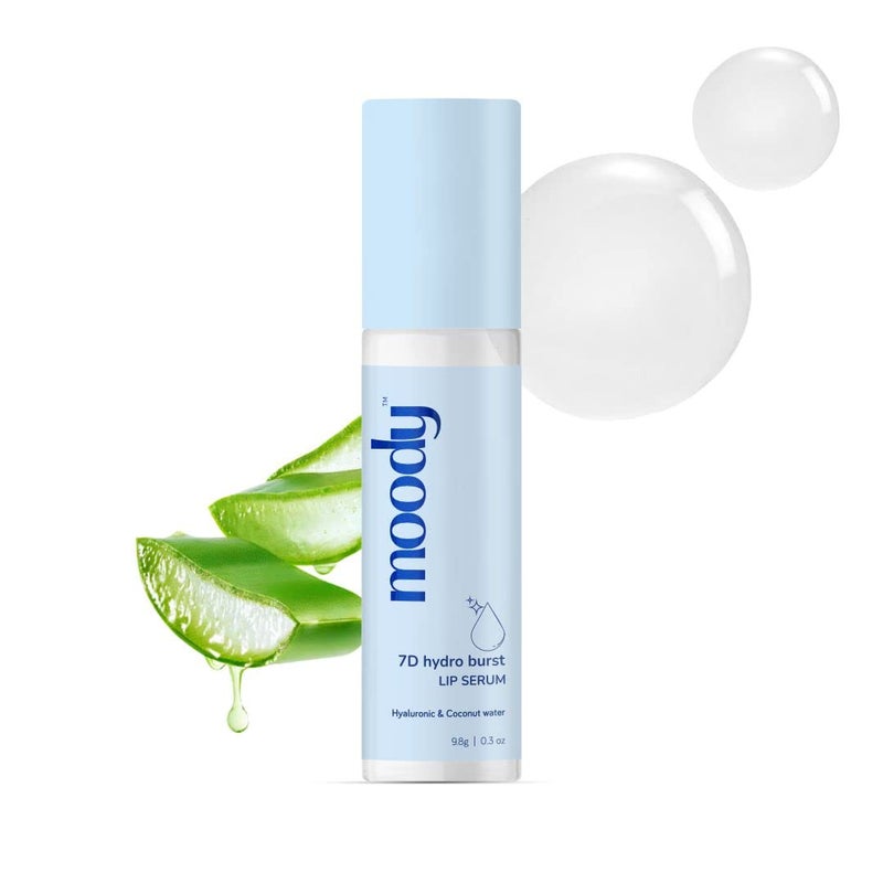 Moody 7D Hydro Burst Lip Serum Roll-On with Hyaluronic Acid, Kojic & Ceramides For Pigmentation & Hydration| Lip Serum for Chapped & Dry Lips | Nourishing and Moisturizing Lips | Paraben Free & Vegan - Image 4