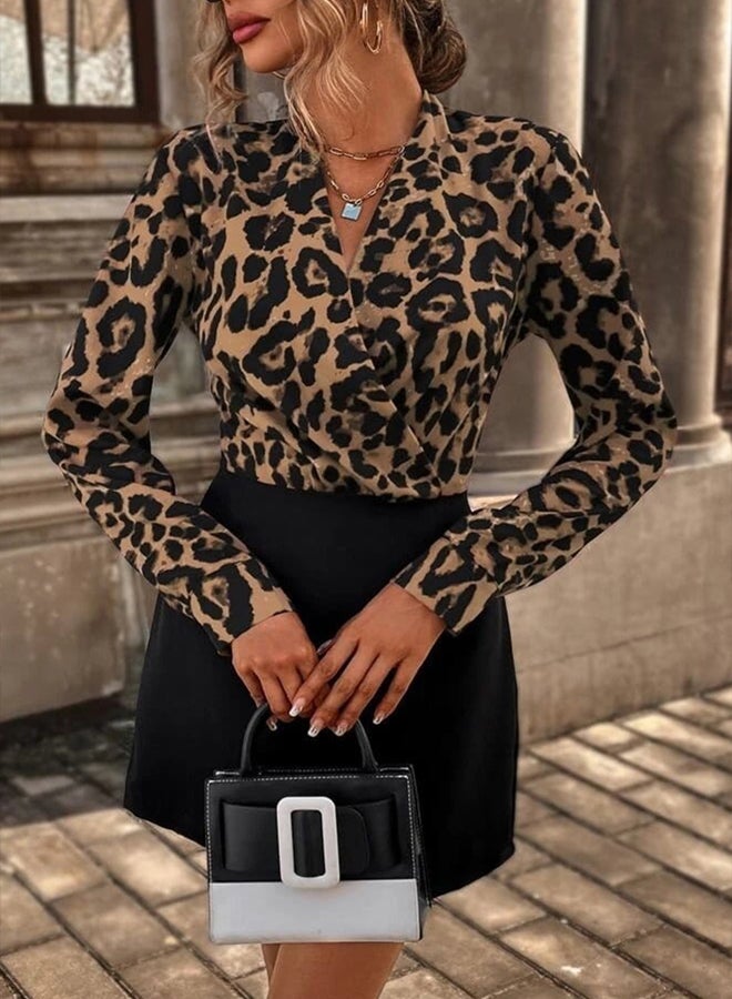 trendyol Multicolor Leopard Print Woven Short Dress Tpraw25El00182  - Image 4