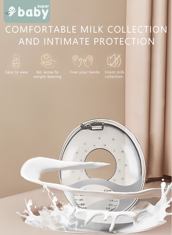 سوبر بيبي نموذج جديد من ببيو مصنوع من السيليكون للثدي ومجموعة الحليب لتسكين الرضاعة الطبيعية (2 في 1) يحمي الحلمات المتشققة والمؤلمة والمحتقنة ويجمع تسريبات حليب الثدي أثناء النهار أثناء الرضاعة أو الضخ - Image 5