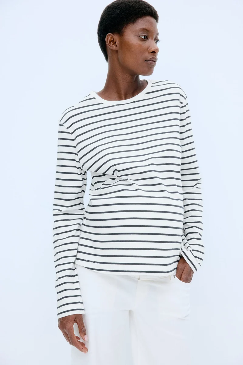 H&M MAMA Cotton jersey top