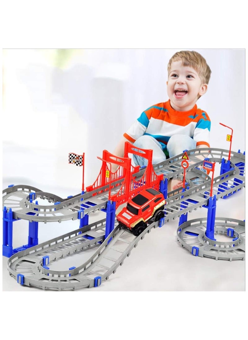 Goo Train Track Battery Operated Toy Playset For Kids  - Image 1