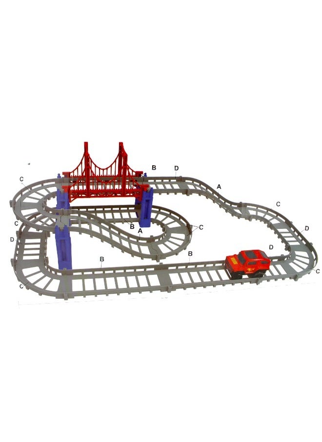 Goo Train Track Battery Operated Toy Playset For Kids  - Image 3