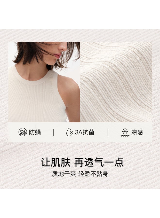 ubras Classic Round Neck Ribbed Vest Contrast Color Knit Camisole, Versatile Layering Piece For A Chic Look, Women'S Sleeveless Top - Image 5