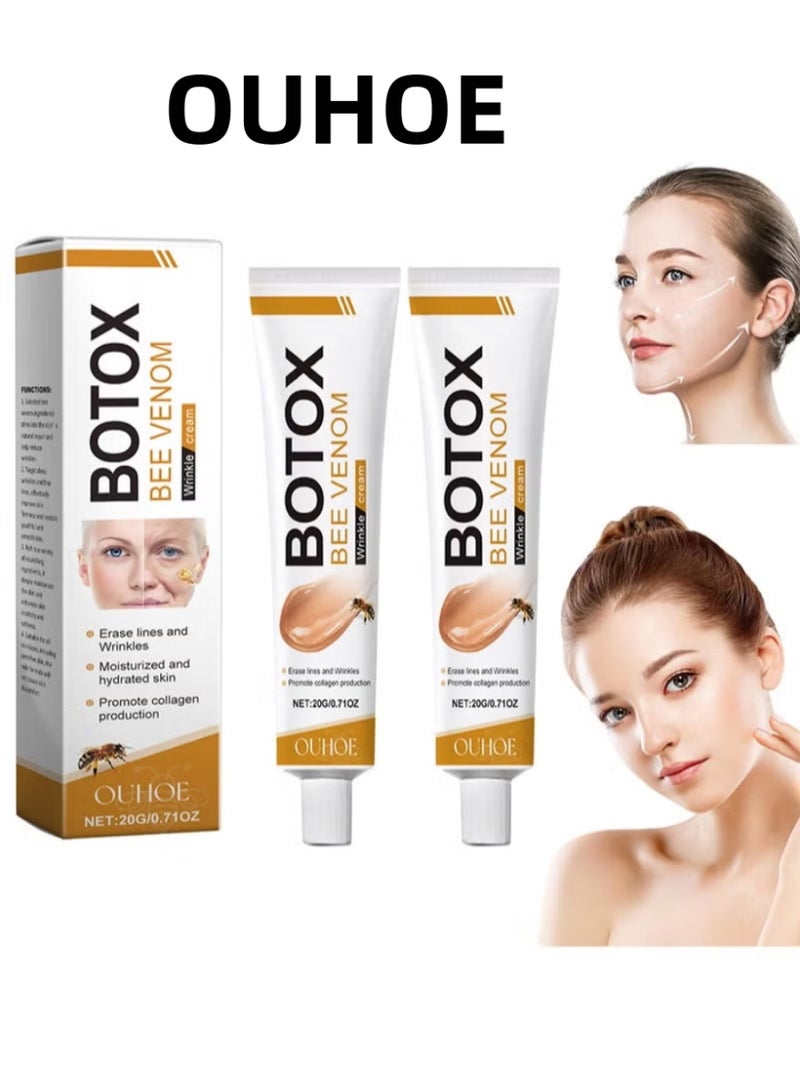 OUHOE Bee Venom Peptide Anti-Wrinkle & Firming Cream – Bee Venom Peptide + Hyaluronic Acid + Acetyl Hexapeptide-8, Smooths Fine Lines,  Collagen, Deeply Hydrates, Restores Elasticity and Radiance. - Image 1