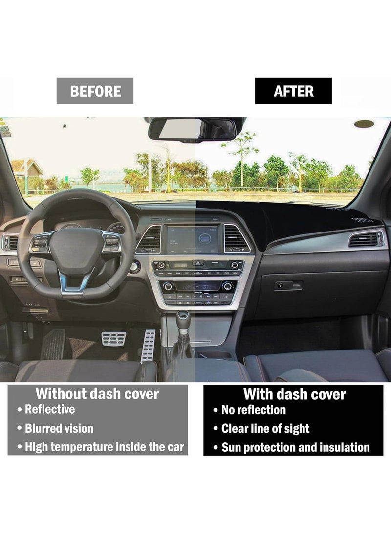 KGL BROSISS Car Dashboard Cover Compatible for RAV4 2014 2015 2016 2017 2018 Dashboard Cover Mat Non Slip Pad Carpet Sunshield Protector (2014-2018 RAV4) - Image 5