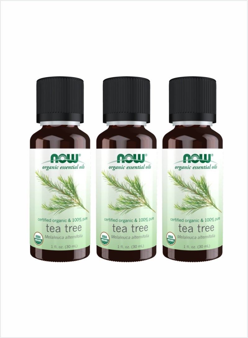 Now Essential Oils 100% Pure Tea Tree Oil – 30ml (Pack of 3)