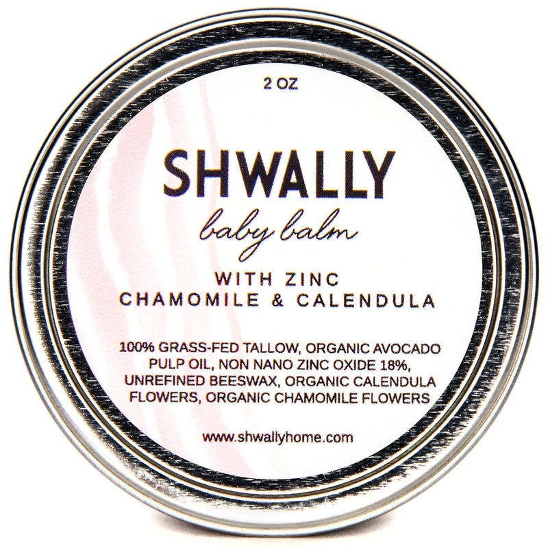 Shwally Tallow  Calendula Baby Bootie Lip and Nipple Balms The Ultimate Paleo Skin Protector  100 Grass Fed Tallow Calendula Flowers and Protective Beeswax Pregnancy and Nursing Safe Unscented Zinc Oxide  Chamomile  Not Scented - Image 1
