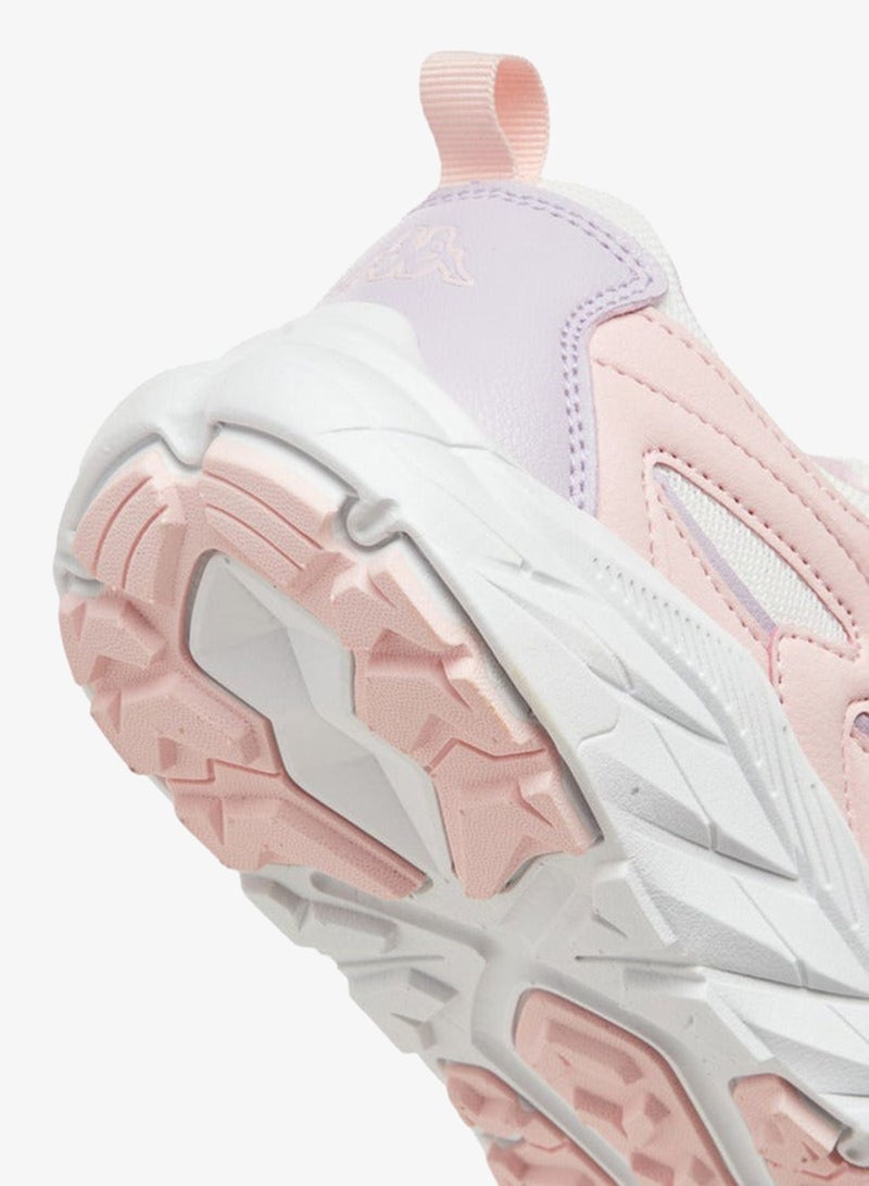 Kappa Girls' Logo Detail Sports Shoes with Hook and Loop Closure - Image 5