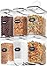Skroam Skroam Cereal Containers Storage of 6 [4L/135.2 oz], Airtight Food Storage Containers with Pour Spout for Kitchen & - Image 2