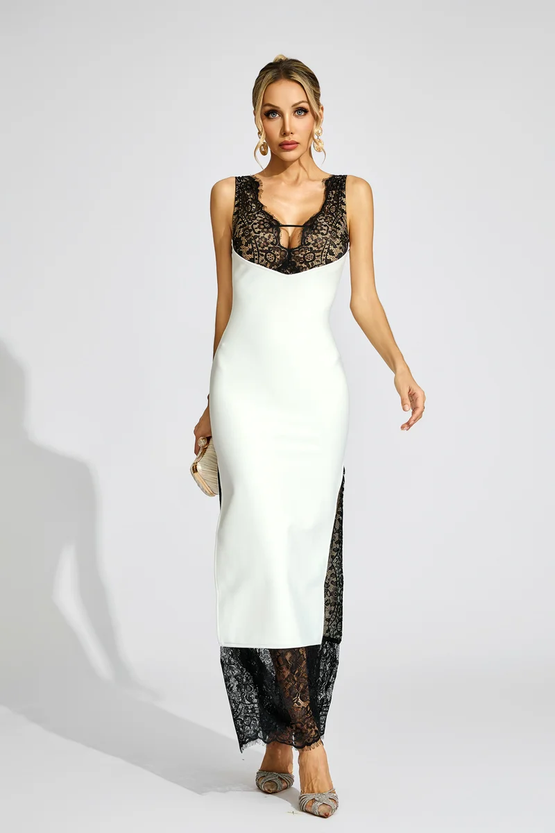 Catchall Wyclif Lace Maxi Vest Dress