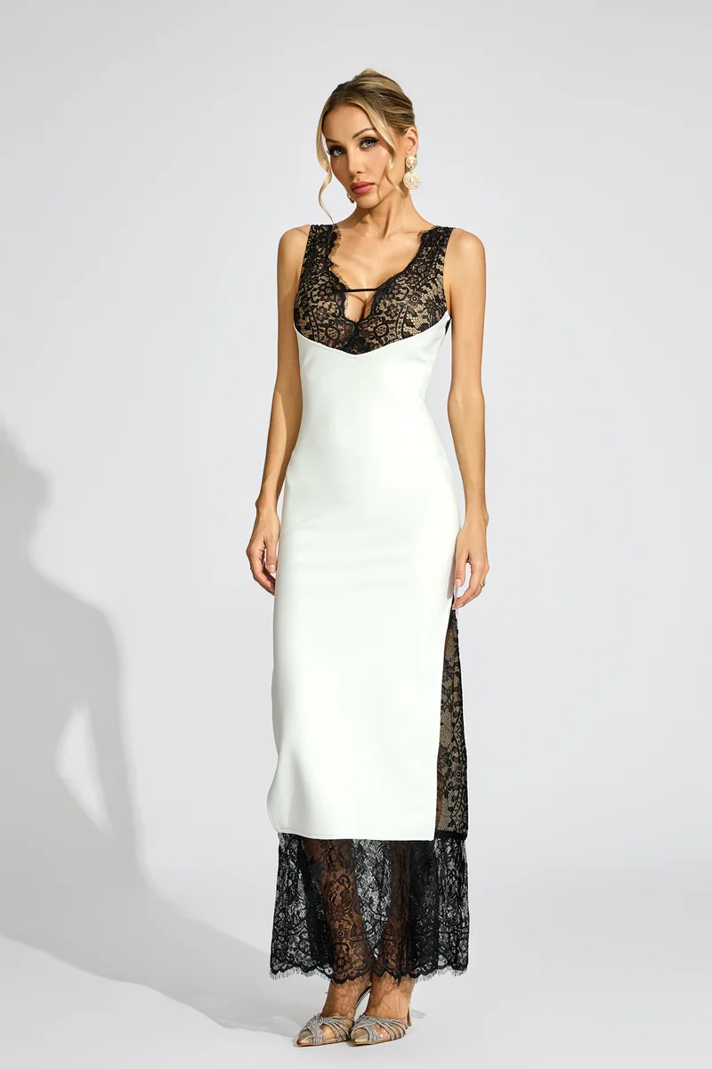 Catchall Wyclif Lace Maxi Vest Dress
