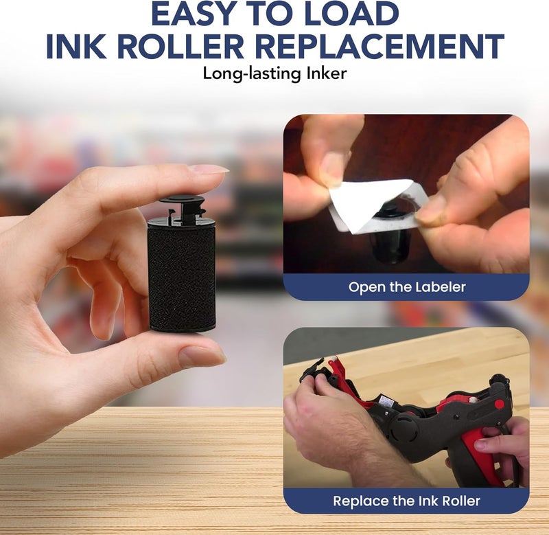 Perco Ink Roll for Monarch 1130, 1131 and 1136 Price and Date Guns - Pack of 10 Replacement Inkers for Monarch 1130, 1131 and 1136 Labelers - Easy to Load, Premium, Clear & Bold Prints - Made in USA - Image 5