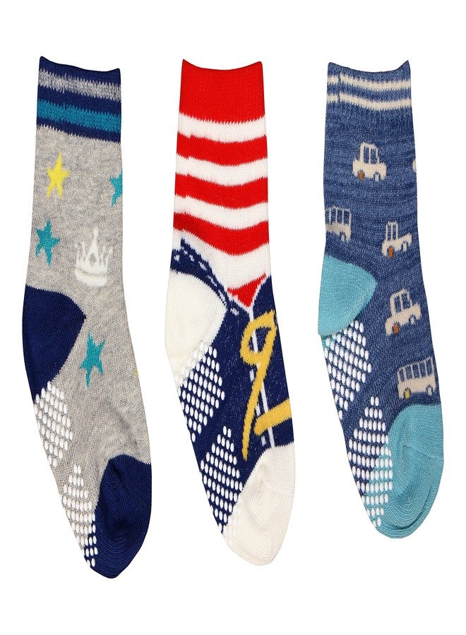 BABY STATION Soft Cotton Baby 3pc Socks Set (Boy's, 1-2 Years) - Image 3