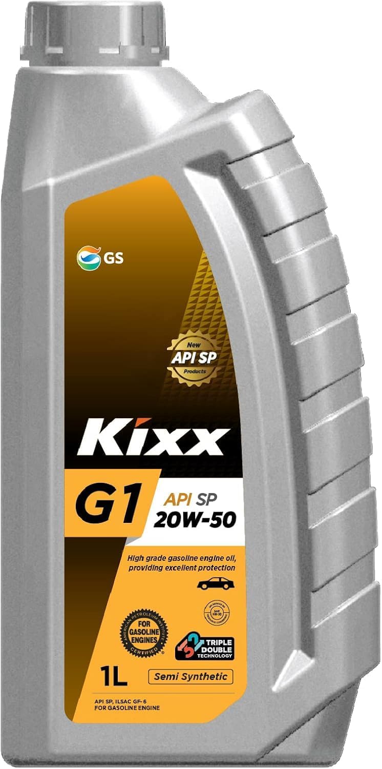 Kixx G1 Engine Oil 20W50 API SP Semi-Synthetic - Carton of 12 (1 Liter Each) - Image 2