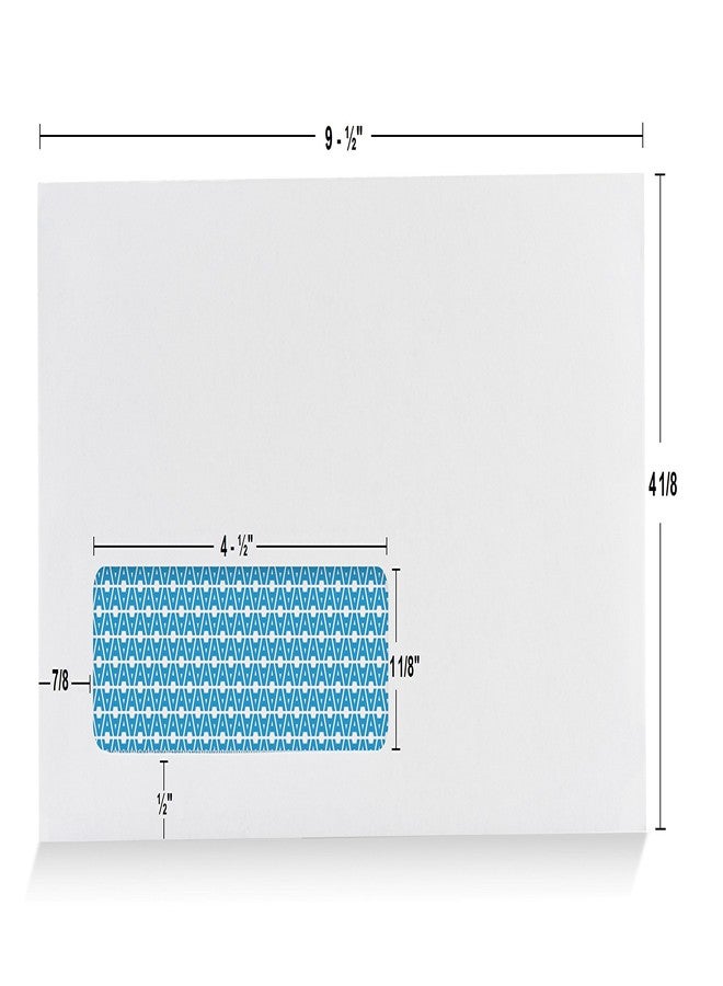 Aimoh 250#10 Custom Printed Single Left Window Envelopes - Text and Logo Customization - Gummed Closure - Size 4-1/8x9-1/2 Inches -24LB-250 Count (7-35310-250) - Image 3