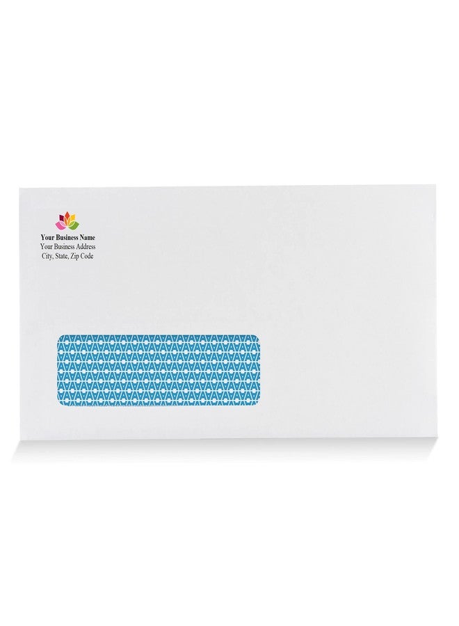 Aimoh 250#10 Custom Printed Single Left Window Envelopes - Text and Logo Customization - Gummed Closure - Size 4-1/8x9-1/2 Inches -24LB-250 Count (7-35310-250) - Image 2